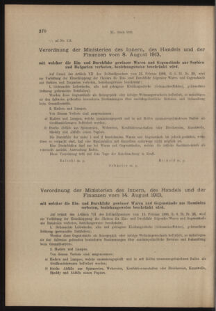 Verordnungs- und Anzeige-Blatt der k.k. General-Direction der österr. Staatsbahnen 19130823 Seite: 4