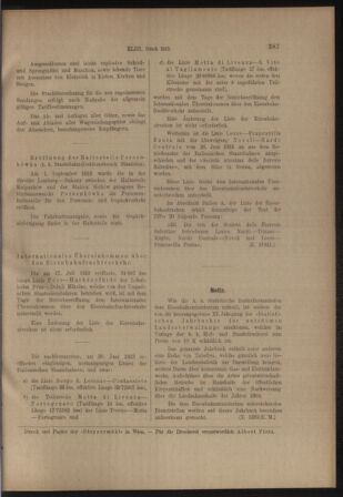 Verordnungs- und Anzeige-Blatt der k.k. General-Direction der österr. Staatsbahnen 19130906 Seite: 29