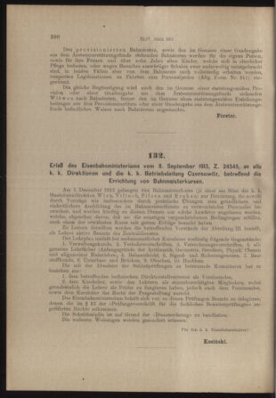 Verordnungs- und Anzeige-Blatt der k.k. General-Direction der österr. Staatsbahnen 19130913 Seite: 2