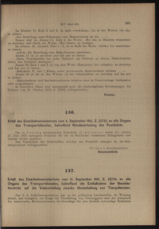 Verordnungs- und Anzeige-Blatt der k.k. General-Direction der österr. Staatsbahnen 19130920 Seite: 5