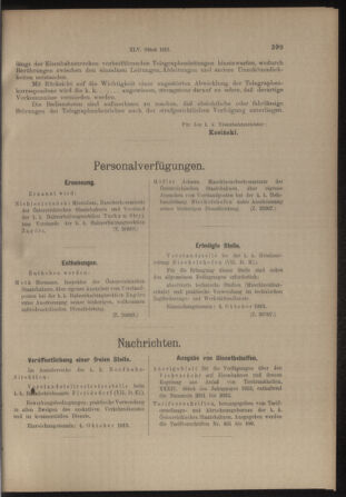 Verordnungs- und Anzeige-Blatt der k.k. General-Direction der österr. Staatsbahnen 19130920 Seite: 7