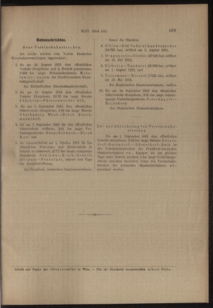 Verordnungs- und Anzeige-Blatt der k.k. General-Direction der österr. Staatsbahnen 19130927 Seite: 9