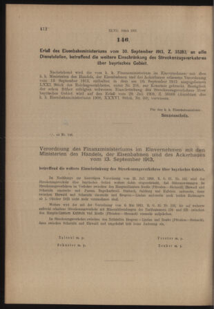 Verordnungs- und Anzeige-Blatt der k.k. General-Direction der österr. Staatsbahnen 19131004 Seite: 2