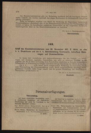 Verordnungs- und Anzeige-Blatt der k.k. General-Direction der österr. Staatsbahnen 19131129 Seite: 4