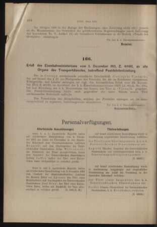 Verordnungs- und Anzeige-Blatt der k.k. General-Direction der österr. Staatsbahnen 19131213 Seite: 4