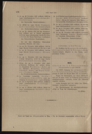 Verordnungs- und Anzeige-Blatt der k.k. General-Direction der österr. Staatsbahnen 19131220 Seite: 10