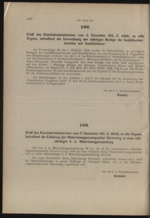 Verordnungs- und Anzeige-Blatt der k.k. General-Direction der österr. Staatsbahnen 19131220 Seite: 8