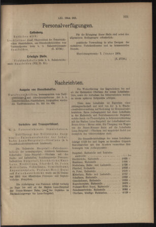 Verordnungs- und Anzeige-Blatt der k.k. General-Direction der österr. Staatsbahnen 19131224 Seite: 3