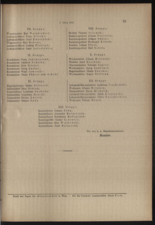 Verordnungs- und Anzeige-Blatt der k.k. General-Direction der österr. Staatsbahnen 19140102 Seite: 23