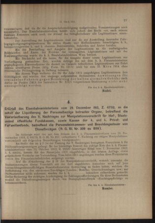 Verordnungs- und Anzeige-Blatt der k.k. General-Direction der österr. Staatsbahnen 19140103 Seite: 3