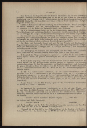 Verordnungs- und Anzeige-Blatt der k.k. General-Direction der österr. Staatsbahnen 19140131 Seite: 2