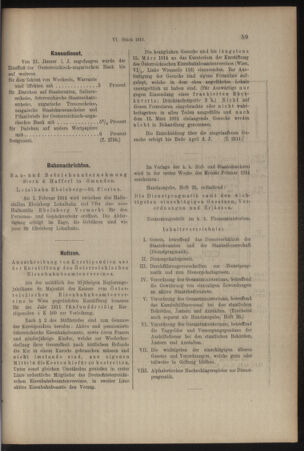 Verordnungs- und Anzeige-Blatt der k.k. General-Direction der österr. Staatsbahnen 19140131 Seite: 7