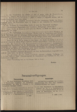 Verordnungs- und Anzeige-Blatt der k.k. General-Direction der österr. Staatsbahnen 19140207 Seite: 13