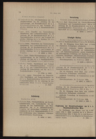 Verordnungs- und Anzeige-Blatt der k.k. General-Direction der österr. Staatsbahnen 19140207 Seite: 14