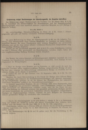 Verordnungs- und Anzeige-Blatt der k.k. General-Direction der österr. Staatsbahnen 19140214 Seite: 15