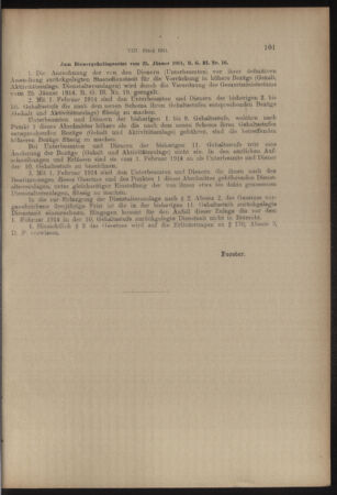 Verordnungs- und Anzeige-Blatt der k.k. General-Direction der österr. Staatsbahnen 19140214 Seite: 23