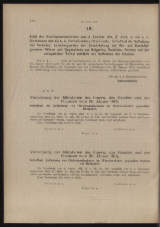 Verordnungs- und Anzeige-Blatt der k.k. General-Direction der österr. Staatsbahnen 19140214 Seite: 52