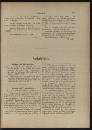 Verordnungs- und Anzeige-Blatt der k.k. General-Direction der österr. Staatsbahnen 19140221 Seite: 5