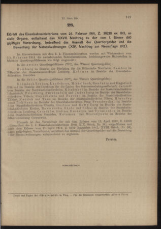 Verordnungs- und Anzeige-Blatt der k.k. General-Direction der österr. Staatsbahnen 19140226 Seite: 3