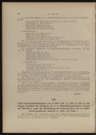 Verordnungs- und Anzeige-Blatt der k.k. General-Direction der österr. Staatsbahnen 19140314 Seite: 2