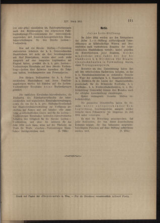 Verordnungs- und Anzeige-Blatt der k.k. General-Direction der österr. Staatsbahnen 19140314 Seite: 9