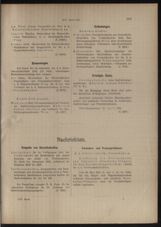 Verordnungs- und Anzeige-Blatt der k.k. General-Direction der österr. Staatsbahnen 19140328 Seite: 5