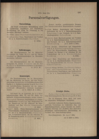 Verordnungs- und Anzeige-Blatt der k.k. General-Direction der österr. Staatsbahnen 19140404 Seite: 3