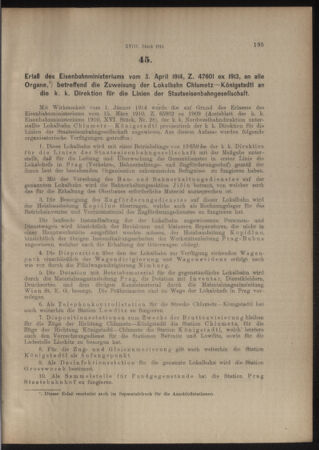 Verordnungs- und Anzeige-Blatt der k.k. General-Direction der österr. Staatsbahnen 19140411 Seite: 3