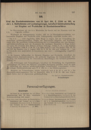 Verordnungs- und Anzeige-Blatt der k.k. General-Direction der österr. Staatsbahnen 19140502 Seite: 3