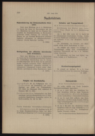 Verordnungs- und Anzeige-Blatt der k.k. General-Direction der österr. Staatsbahnen 19140502 Seite: 4