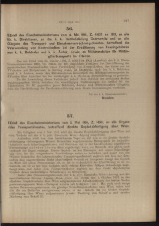 Verordnungs- und Anzeige-Blatt der k.k. General-Direction der österr. Staatsbahnen 19140509 Seite: 3