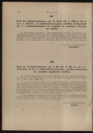 Verordnungs- und Anzeige-Blatt der k.k. General-Direction der österr. Staatsbahnen 19140516 Seite: 4