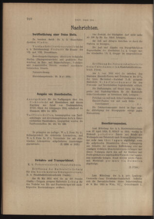 Verordnungs- und Anzeige-Blatt der k.k. General-Direction der österr. Staatsbahnen 19140516 Seite: 6