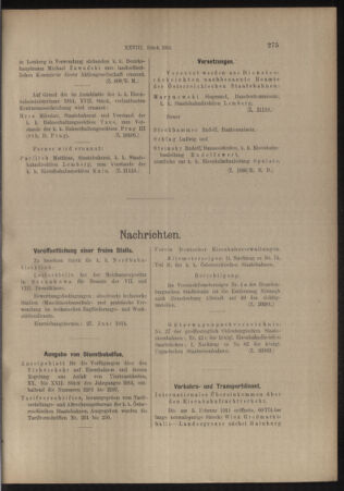 Verordnungs- und Anzeige-Blatt der k.k. General-Direction der österr. Staatsbahnen 19140613 Seite: 3