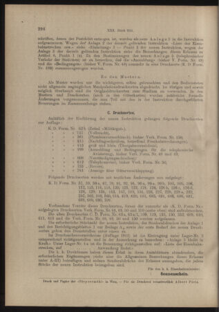 Verordnungs- und Anzeige-Blatt der k.k. General-Direction der österr. Staatsbahnen 19140622 Seite: 8