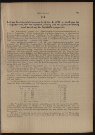 Verordnungs- und Anzeige-Blatt der k.k. General-Direction der österr. Staatsbahnen 19140718 Seite: 3