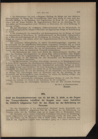 Verordnungs- und Anzeige-Blatt der k.k. General-Direction der österr. Staatsbahnen 19140801 Seite: 3