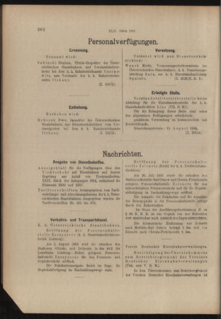 Verordnungs- und Anzeige-Blatt der k.k. General-Direction der österr. Staatsbahnen 19140801 Seite: 6