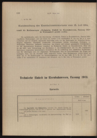 Verordnungs- und Anzeige-Blatt der k.k. General-Direction der österr. Staatsbahnen 19140805 Seite: 2