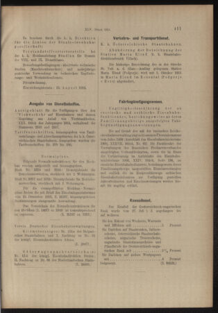 Verordnungs- und Anzeige-Blatt der k.k. General-Direction der österr. Staatsbahnen 19140808 Seite: 3