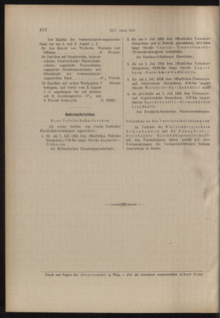 Verordnungs- und Anzeige-Blatt der k.k. General-Direction der österr. Staatsbahnen 19140808 Seite: 4