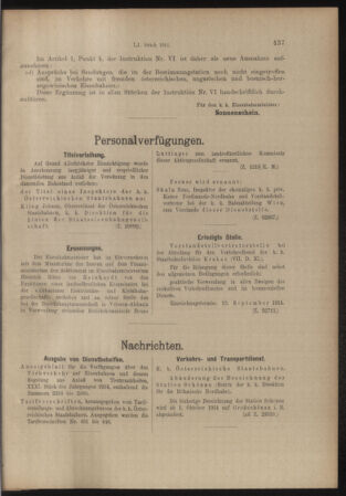 Verordnungs- und Anzeige-Blatt der k.k. General-Direction der österr. Staatsbahnen 19140905 Seite: 3