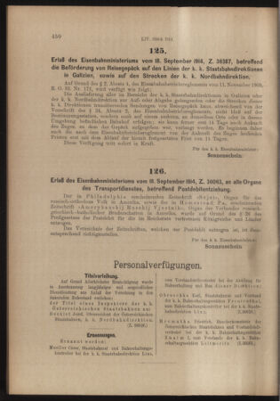 Verordnungs- und Anzeige-Blatt der k.k. General-Direction der österr. Staatsbahnen 19140926 Seite: 2