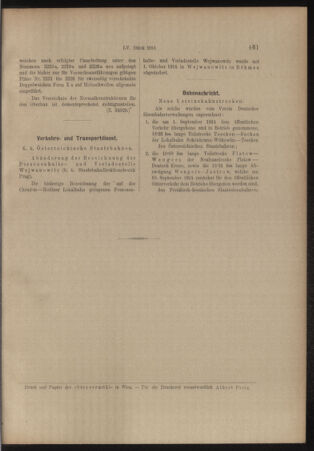 Verordnungs- und Anzeige-Blatt der k.k. General-Direction der österr. Staatsbahnen 19141003 Seite: 3