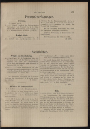 Verordnungs- und Anzeige-Blatt der k.k. General-Direction der österr. Staatsbahnen 19141010 Seite: 3