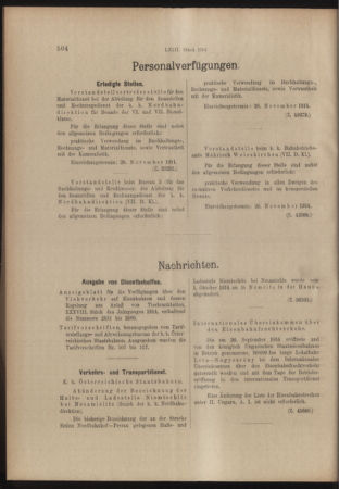 Verordnungs- und Anzeige-Blatt der k.k. General-Direction der österr. Staatsbahnen 19141114 Seite: 2