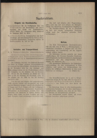 Verordnungs- und Anzeige-Blatt der k.k. General-Direction der österr. Staatsbahnen 19141121 Seite: 5