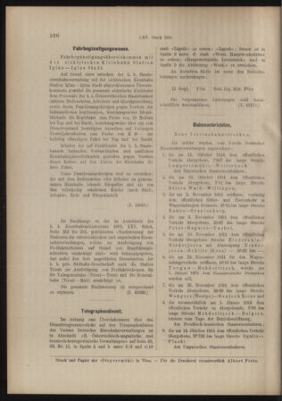 Verordnungs- und Anzeige-Blatt der k.k. General-Direction der österr. Staatsbahnen 19141128 Seite: 14