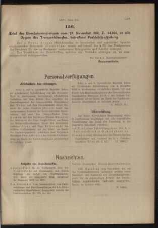 Verordnungs- und Anzeige-Blatt der k.k. General-Direction der österr. Staatsbahnen 19141205 Seite: 3