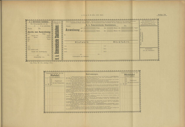 Verordnungs- und Anzeige-Blatt der k.k. General-Direction der österr. Staatsbahnen 19141224 Seite: 11